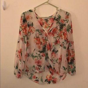 Long Sleeve Floral Blouse